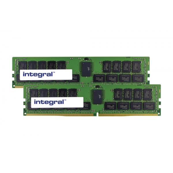 Integral 64GB [2X32GB] Server RAM Module DDR4 2400MHZ REGISTERED ECC DUAL RANK X4 DIMM KIT OF 2 EQV. TO CT2K32G4RFD424A FOR CRUCIAL memoria Data Integrity Check [verifica integritÃ  dati] (64GB [2x32GB] SERVER RAM MODULE KIT DDR4 2400MHZ PC4-19200 REGISTERED ECC RANK2 1.2V 2GX4 CL17 INTEGRAL)