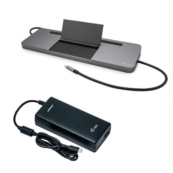 i-tec Metal USB-C Ergonomic 4K 3x Display Docking Station with Power Delivery 85 W + Unive...