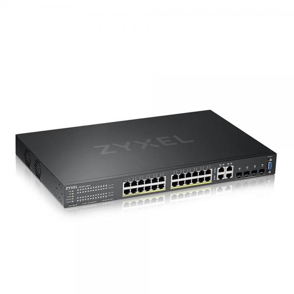 Zyxel GS2220-28HP-EU0101F switch di rete Gestito L2 Gigabit Ethernet (10/100/1000) Nero Supporto Power over Ethernet (PoE)