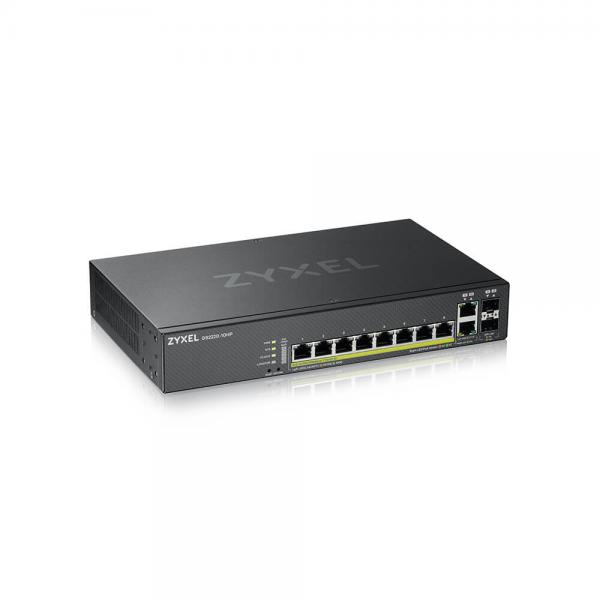 Zyxel GS2220-10HP-EU0101F switch di rete Gestito L2 Gigabit Ethernet (10/100/1000) Nero Supporto Power over Ethernet (PoE)