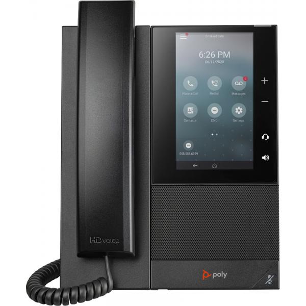POLY Telefono multimediale aziendale CCX 500 con Open SIP e abilitato per PoE (CCX 500 MEDIA PHONE OPENSIP PO - ) - Versione UK