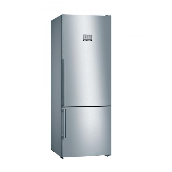 BOSCH KGF56PIDP Kombinierter Kühlschrank - 480 l (375 l + 105 l) - NoFrost MultiAirflow - A +++ - HxBxT 193 x 70 x 80 cm - Edelstahl