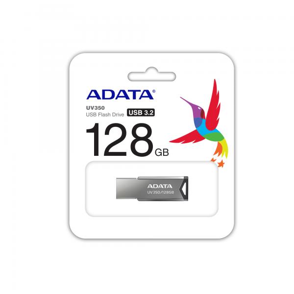 ADATA AUV350 CHIAVETTA USB 128GB USB 3.1 ARGENTO AUV350-128G-RBK