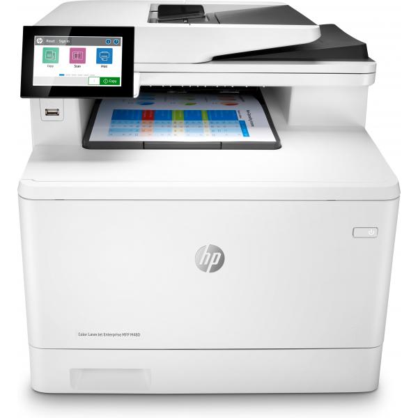 HP Color LaserJet Enterprise Stampante multifunzione Enterprise Color LaserJet M480f, Colore, Stampante per Aziendale, Stampa, copia, scansione, fax, Compatta; Avanzate funzionalitÃ  di sicurezza; Stampa fronte/retro; ADF da 50 fogli; Efficienza energetica (Color Laserjet Enterprise Mfp - M480F, Color, Printer For - Business, Print, Copy, Scan, Fax, Compact Size Strong Security Two-Sided - Warranty: 12M)