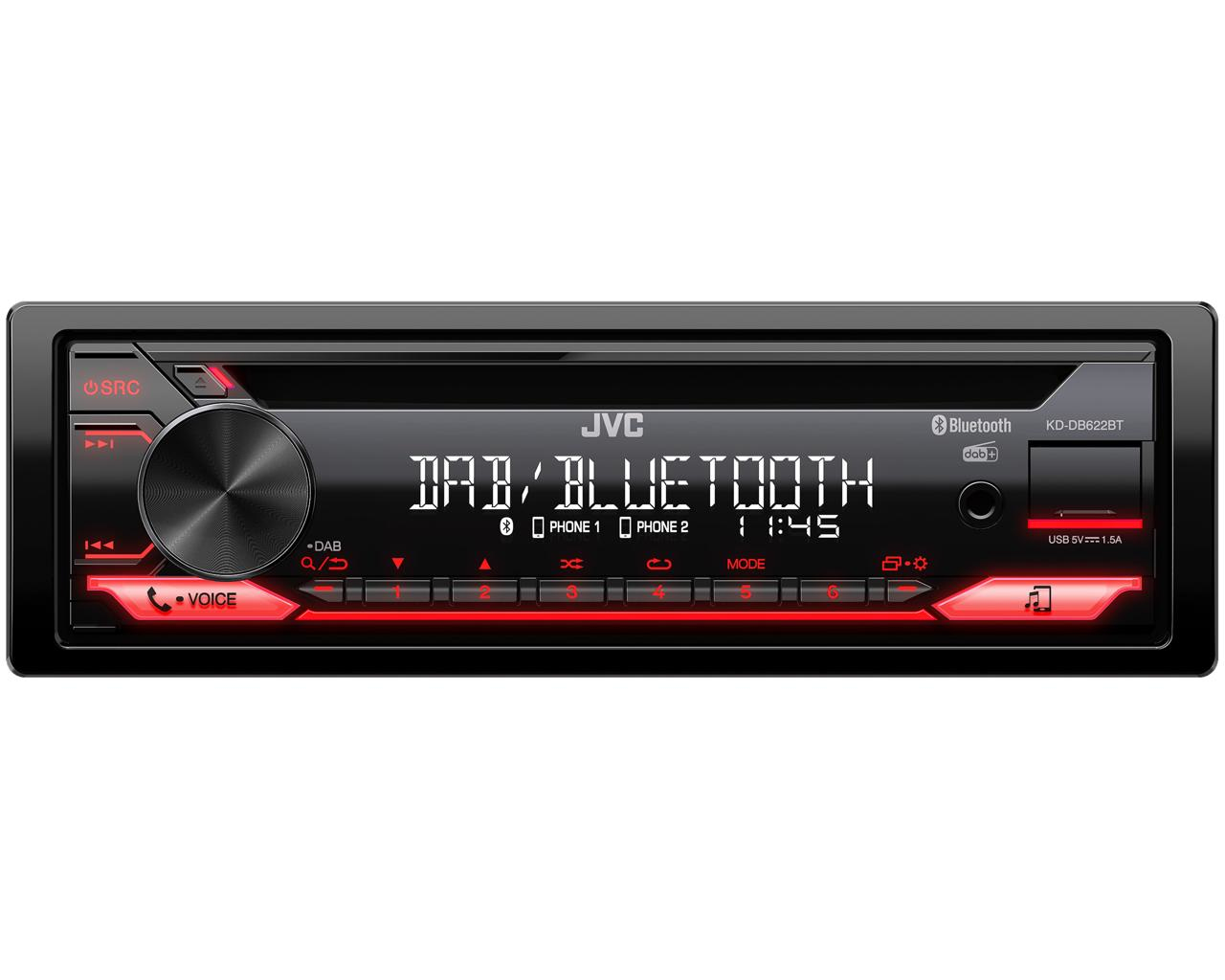 Jvc KD-Db622bt Ricevitore Multimediale Per Auto Nero 200 W Bluetooth