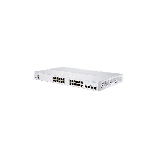 Cisco CBS350-24T-4X-EU switch di rete Gestito L2/L3 Gigabit Ethernet [10/100/1000] Argento (CBS350 MANAGED 24-PORT - GE 4X10G SFP+)