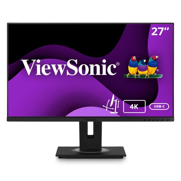 Viewsonic VG Series VG2756-4K Monitor PC 68,6 cm [27] 3840 x 2160 Pixel 4K Ultra HD LED Nero (VG2756-4K 27IIN LED 16:9 - 3840X2160 5MS 350 NITS HDMI USB)