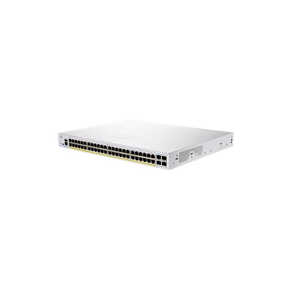 Cisco CBS350-48P-4X-EU switch di rete Gestito L2/L3 Gigabit Ethernet [10/100/1000] Supporto Power over Ethernet [PoE] Argento (CBS350 MANAGED 48-PORT - GE POE 4X10G SFP+)