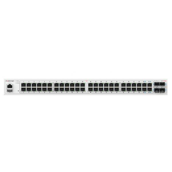 FORTISWITCH-148F-FPOE SWITCH L2+ MAN. CON 48 P. GE + 4 P. SFP+ POWER BUDGET FINO A 740W