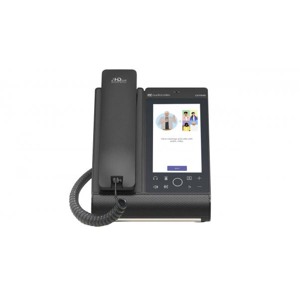 AudioCodes C470HD telefono IP Nero TFT Wi-Fi (AUDIOCODES TEAMS C470HD-DBW TOUCH PHONE)