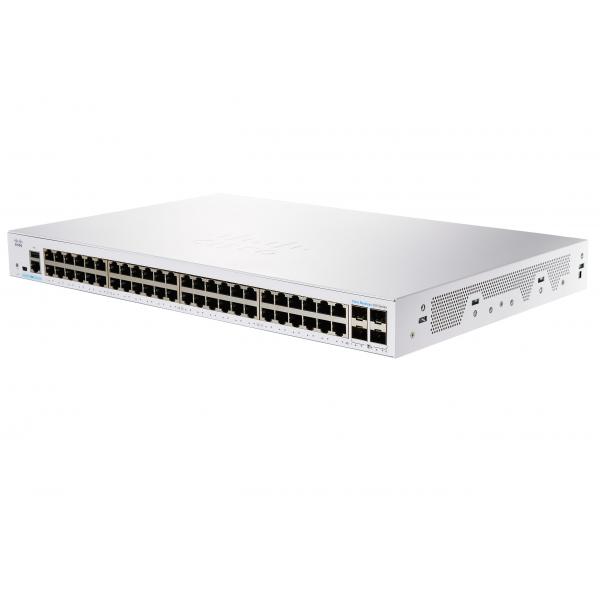 Cisco CBS250 Gestito L3 Gigabit Ethernet [10/100/1000] 1U Grigio (Cisco Business 250 Series CBS250-48T-4X - Switch - L3 - smart - 48 x 10/100/1000 + 4 x 10 Gigabit SFP+ - rack-mountable)