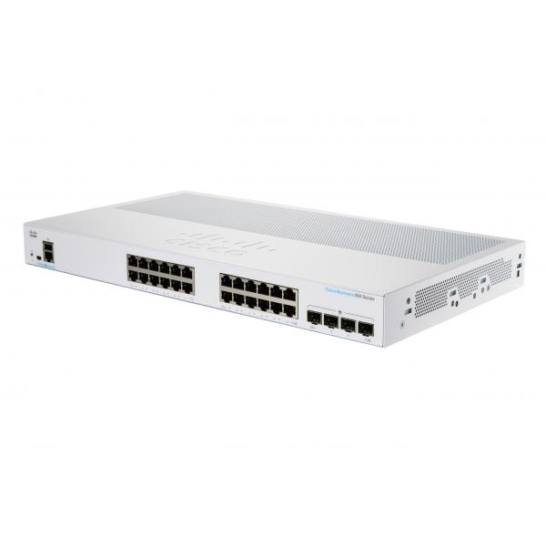 Cisco CBS250 Gestito L3 Gigabit Ethernet [10/100/1000] 1U Grigio (Cisco Business 250 Series CBS250-24T-4G - Switch - L3 - smart - 24 x 10/100/1000 + 4 x Gigabit SFP - rack-mountable)