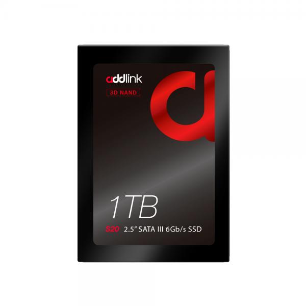 Addlink S20 - 1TB SSD 2.5", SATA3 6GB/s, (R:560, W:500), 7mm