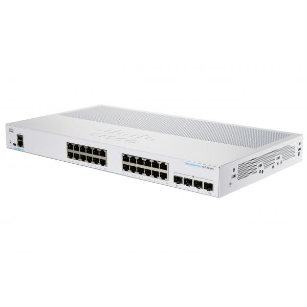 Cisco CBS350 Gestito L3 Gigabit Ethernet [10/100/1000] 1U Grigio (Cisco Business 350 Series 350-24T-4X - Switch - L3 - Managed - 24 x 10/100/1000 + 4 x 10 Gigabit SFP+ - rack-mountable)