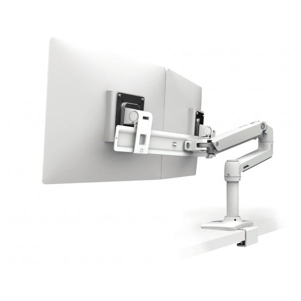 Ergotron LX Series 45-609-216 supporto da tavolo per Tv a schermo piatto 63,5 cm (25") Morsa Bianco