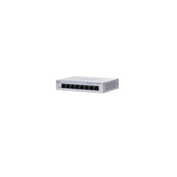 Cisco Business 110 Series 110-8T-D - Switch - unmanaged - 8 x 10/100/1000 - desktop, montabile su rack, montaggio a parete - alimentazione CC
