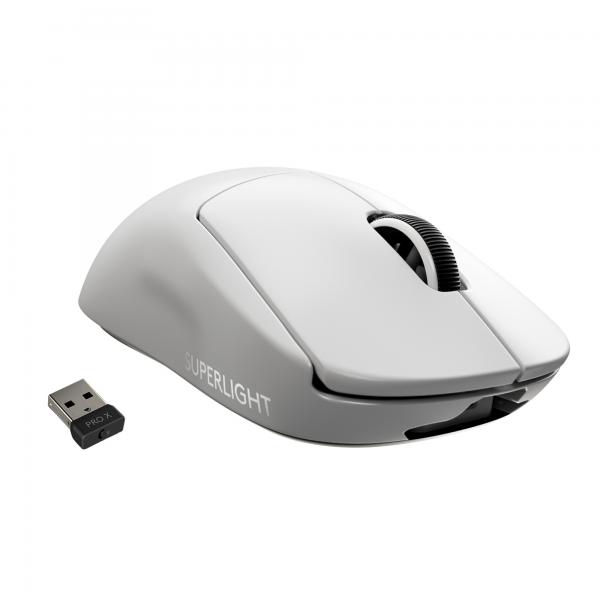 Logitech G PRO X SUPERLIGHT mouse Mano destra RF Wireless 25400 DPI (PRO X SUPERLIGHT WIRELESS - GAMING MOUSE WHITE EWR2)
