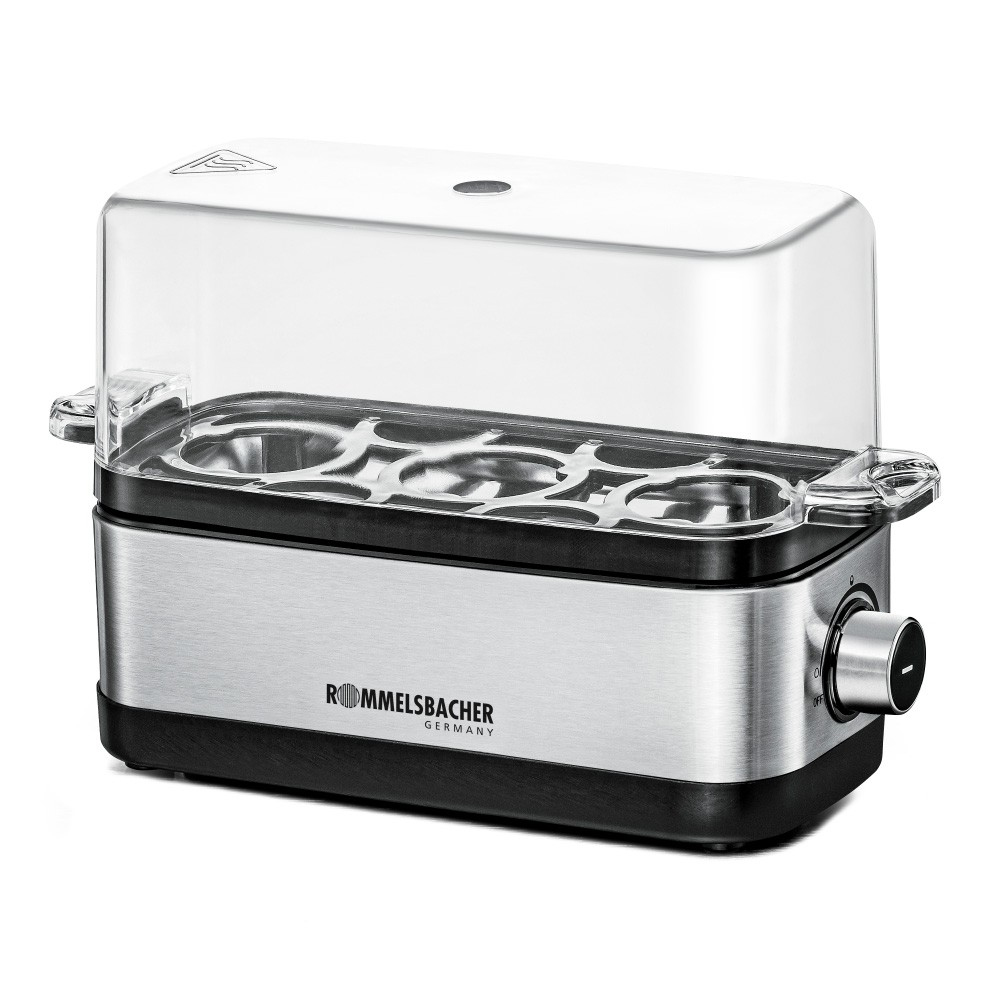 Rommelsbacher ER 300 Pentolino per uova 3 uovo/uova 300 W Acciaio inox, Trasparente (Rommelsbacher egg cooker ER 300 up to)