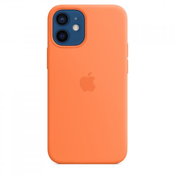 Apple Custodia MagSafe in silicone per iPhone 12 mini - Kumquat