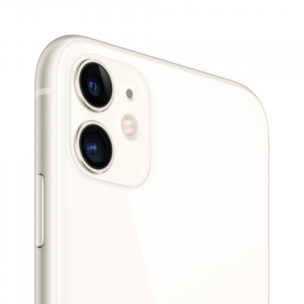 Apple iPhone 11 128GB - Bianco (Apple iPhone 11 - 4G smartphone - dual SIM /Memoria Interna 128 GB - display LCD - 6.1 - 1792 x 828 pixel - 2x fotocamere posteriori 12 MP, 12 MP - front camera 12 MP - bianco)