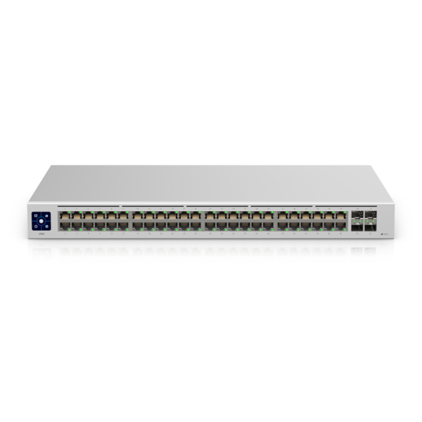 Ubiquiti UniFi USW-48 switch di rete Gestito L2 Gigabit Ethernet [10/100/1000] Argento (Ubiquiti Switch UniFi 48xRJ45 GBit/4xSFP Managed Gen2 19 Rack-Mountable, Fanless, 1,3 Touchscreen)