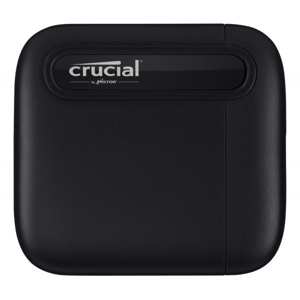 Crucial X6 2 TB USB tipo-C 3.2 Gen 2 [3.1 Gen 2] Nero (Crucial X6 - SSD - 2 TB - esterno [portatile] - USB 3.1 Gen 2 [USB-C connettore] - nero)