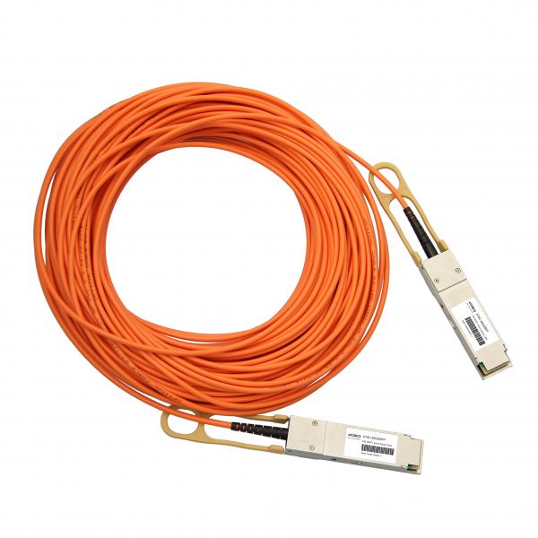 ATGBICS 40G-QSFP-QSFP-AOC-10M-C cavo di rete Arancione (40G-QSFP-QSFP-AOC-10M ATGBICS Brocade Compatible Active Optical Cable 40G QSFP+ [10m])