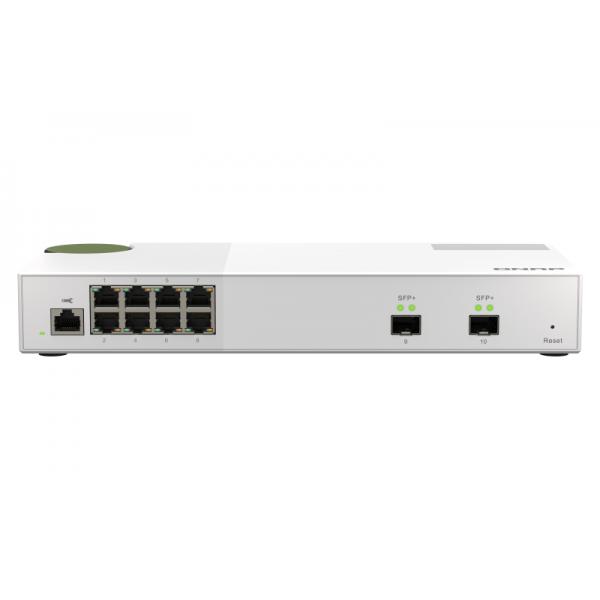 QNAP QSW-M2108-2S switch di rete Gestito 2.5G Ethernet (100/1000/2500) Grigio