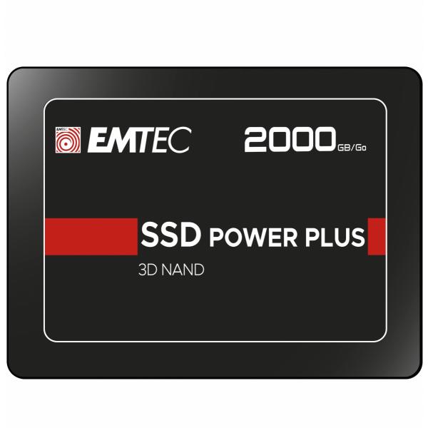 EMTEC X150 SSD POWER PLUS INTERNO 2.5" SATA III 2.000GB 3D NAND BLACK