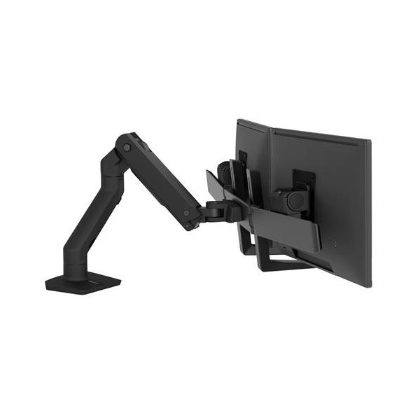 Ergotron HX Series 45-476-224 supporto da tavolo per Tv a schermo piatto 81,3 cm [32] Nero Scrivania (HX DESK DUAL MONITOR ARM MBK - )