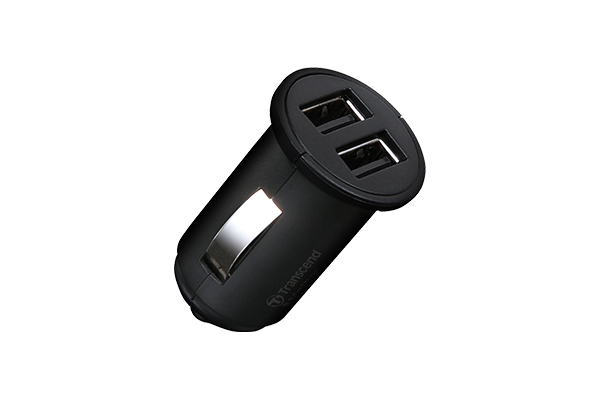 Transcend TS-DPL3 - Adattatore alimentazione per auto - 2.4 A - 2 connettori di uscita [2 x USB] - per DrivePro 620