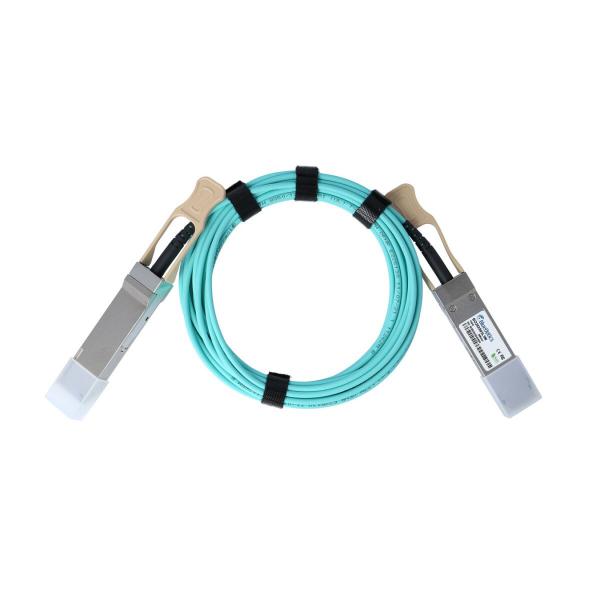 BlueOptics Q28-AOC-25M-SP-BO cavo a fibre ottiche QSFP28 OM3 Colore acqua
