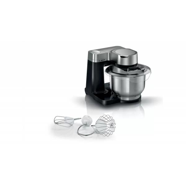 Bosch Serie 2 MUMS2VM00 robot da cucina 900 W 3,8 L Nero, Argento (*Robot kuchenny)