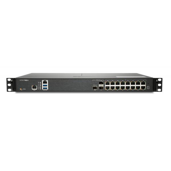 SonicWall NSA 2700 firewall [hardware] 1U 5,5 Gbit/s (SonicWall NSa 2700 - High Availability - apparecchiatura di sicurezza - 10GbE - 1U - montabile in rack)