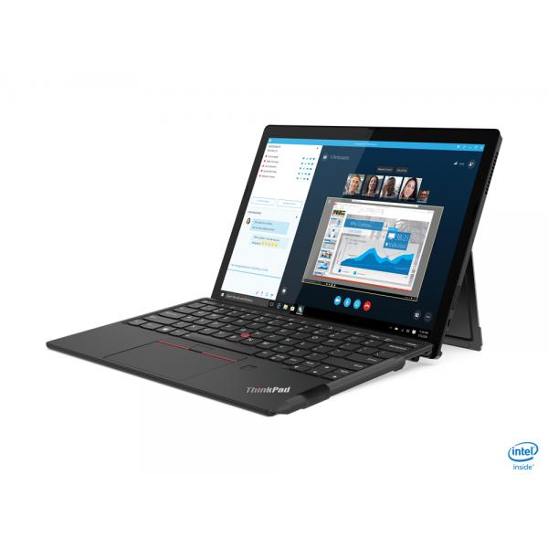 Image of Lenovo ThinkPad X12 Detachable Ibrido (2 in 1) 31,2 cm (12.3") Touch screen Full HD+ Intel® Core™ i5 di undicesima generazione 8 GB LPDDR4x-SDRAM 256 GB SSD Wi-Fi 6 (802.11ax) Windows 10 Pro Nero