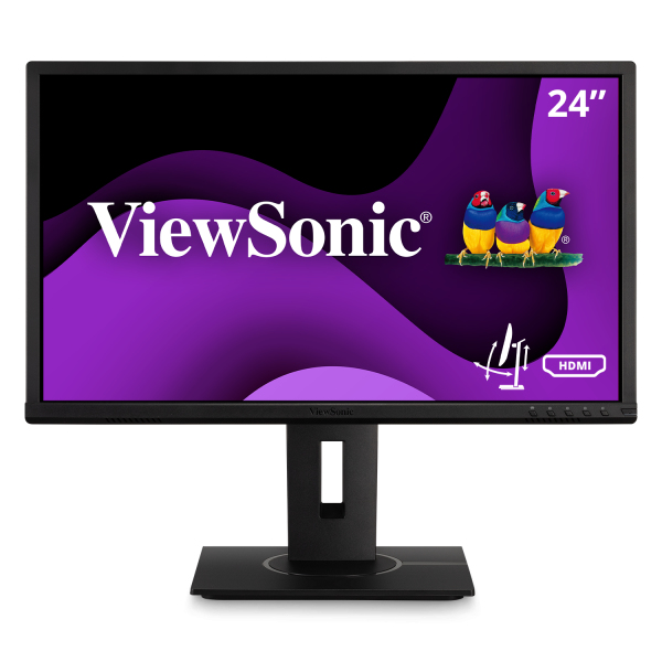 Viewsonic VG Series VG2440 Monitor PC 61 cm [24] 1920 x 1080 Pixel Full HD LED Nero (ViewSonic VG2440 - LED monitor - 24 [23.6 viewable] - 1920 x 1080 Full HD [1080p] @ 60 Hz - VA - 250 cd/mÂ² - 3000:1 - 5 ms - HDMI, VGA, DisplayPort - speakers)
