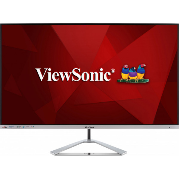 Viewsonic VX Series VX3276-MHD-3 Monitor PC 81,3 cm [32] 1920 x 1080 Pixel Full HD LED Argento (Viewsonic VX3276-MHD-3 32-Inch Full HD, Frameless IPS Monitor, 1080p, 1920 x 1080 Resolution, 75Hz, HDMI, VGA, DisplayPort, Speakers)