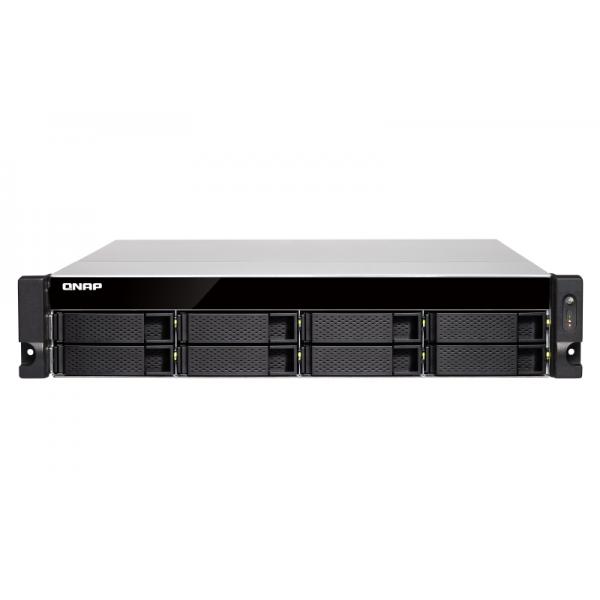 QNAP TS-877XU-RP-3600-8G NAS Armadio [2U] Collegamento ethernet LAN Nero (QNAP TS-877XU-RP-3600-8G/64TB EXOS)