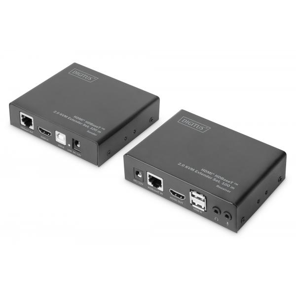 Digitus Set estensore KVM HDMI® HDBaseT™ 2.0, 100 m