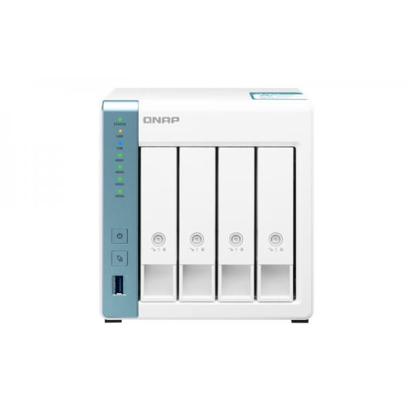 QNAP TS-431K NAS Tower Collegamento ethernet LAN Blu, Bianco AL214