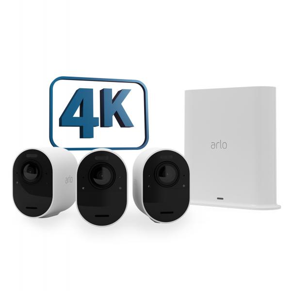 Arlo Ultra2 4K UHD Wire-Free Security Camera x 3 System