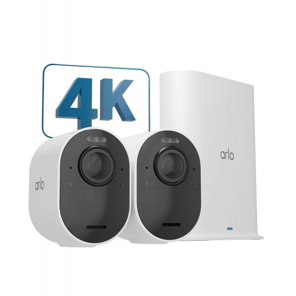 Arlo Ultra2 4K UHD Wire-Free Security Camera x 2 System