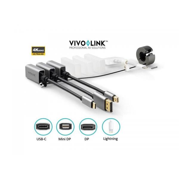 Vivolink PROADRING13S cavo e adattatore video HDMI Alluminio (Pro Adapter Ring USB-C, - DisplayPort, Mini - DisplayPort, Lightning . - Warranty: 12M)