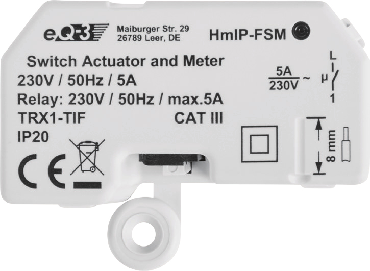 Homematic IP Schalt-Mess-Aktor Unterpu