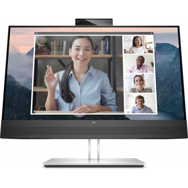 HP E24mv G4 FHD Conferencing Monitor (HP E24mv G4 FHD Conferencing Monitor computer monitor 60.5 cm [23.8?] 1920 x 1080 pixels Full HD Black, Silver)