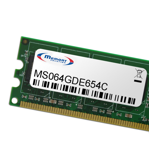 Memory Solution MS064GDE654C memoria 64 GB