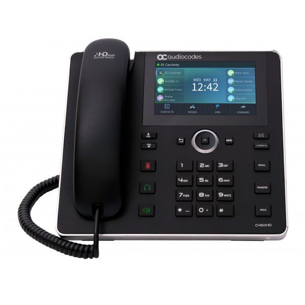 AudioCodes C450HD telefono IP Nero 8 linee TFT Wi-Fi (AUDIOCODES IPC450HDEG-DBW IP PHONE BLK)
