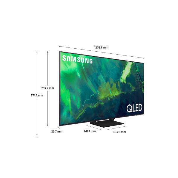 Samsung TV QLED 4K 55" QE55Q70A Smart TV Wi-Fi Titan Gray 2021