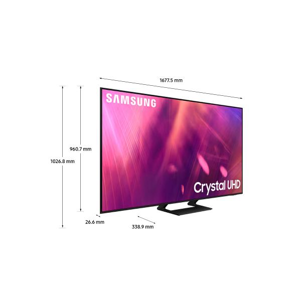 Samsung Crystal Uhd Tv 4k Ue75au9070uxzt 75 Pollici WI-Fi Dynamic Crystal Color Airslim Motion Xcelerator Turbo Gamma 2021