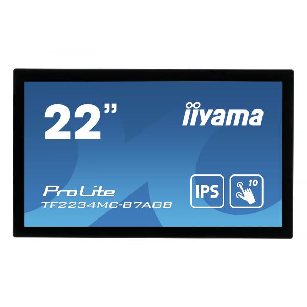 iiyama ProLite TF2234MC-B7AGB monitor touch screen 54,6 cm (21.5") 1920 x 1080 Pixel Multi-touch Multi utente Nero